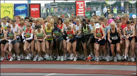 The elite women line up in 2008